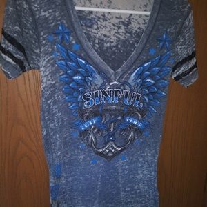 Beautiful women's sinful t-shirt